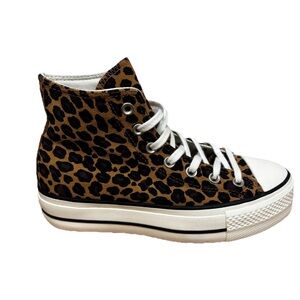 Converse Chuck Taylor All Star Lift Platform Leopard Suede Women’s Sz 7